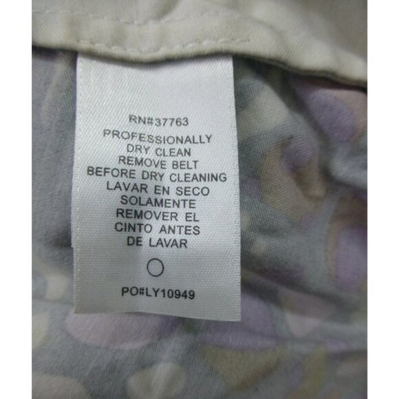 Laundry by Shelli Segal Ruffle and Belted Floral Dress (Stain at Skirt, No Rtns) - Picture 5 of 16